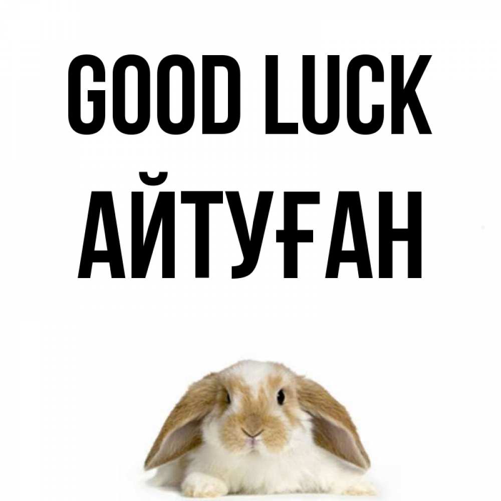 Greetings card с именем, Айтуған Good luck открытки с произвольным текстом который можно вставить в открытку и создать ее самостоятельно бесплатно онлайн Greetings with text for free download 