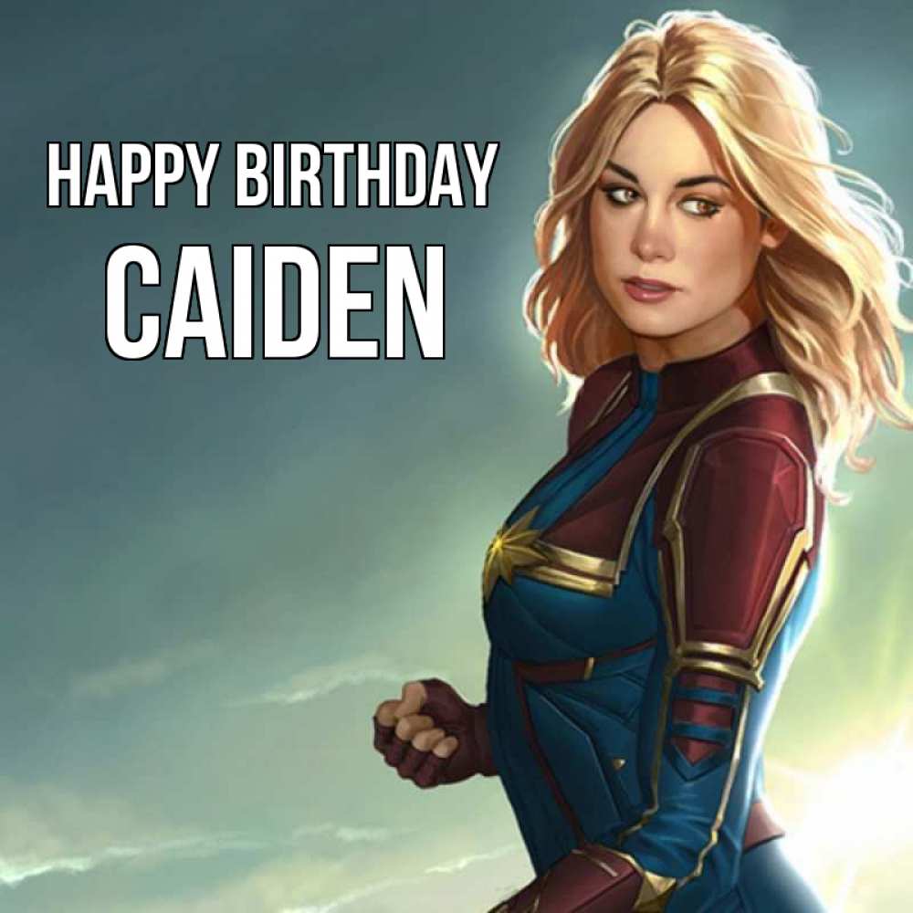 Greetings card с именем, Caiden Happy Birthday холод жара Greetings with text for free download 