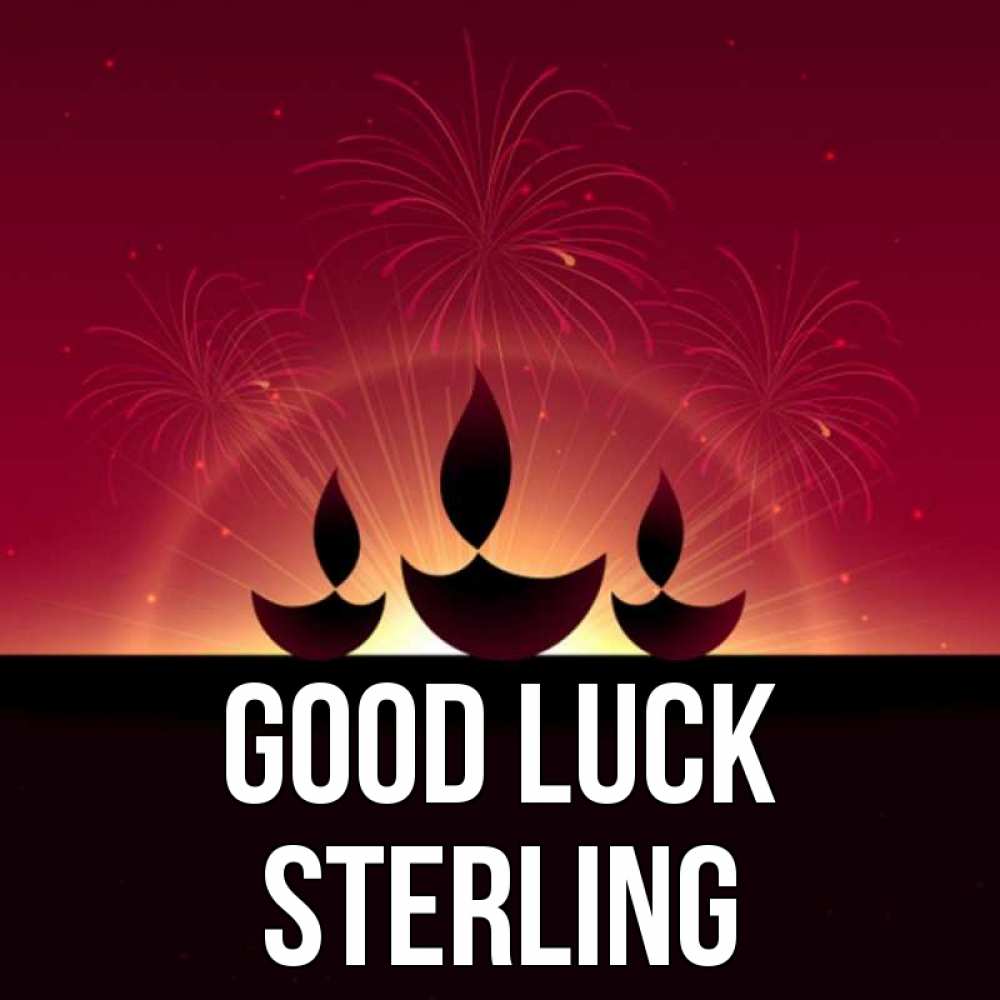 Greetings card с именем, Sterling Good luck праздник Greetings with text for free download 