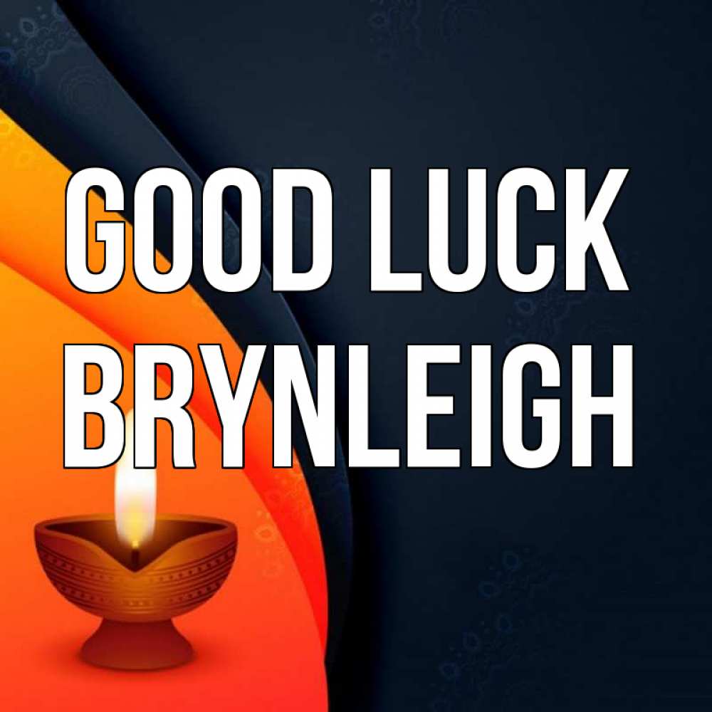Greetings card с именем, Brynleigh Good luck абстрактный фон Greetings with text for free download 