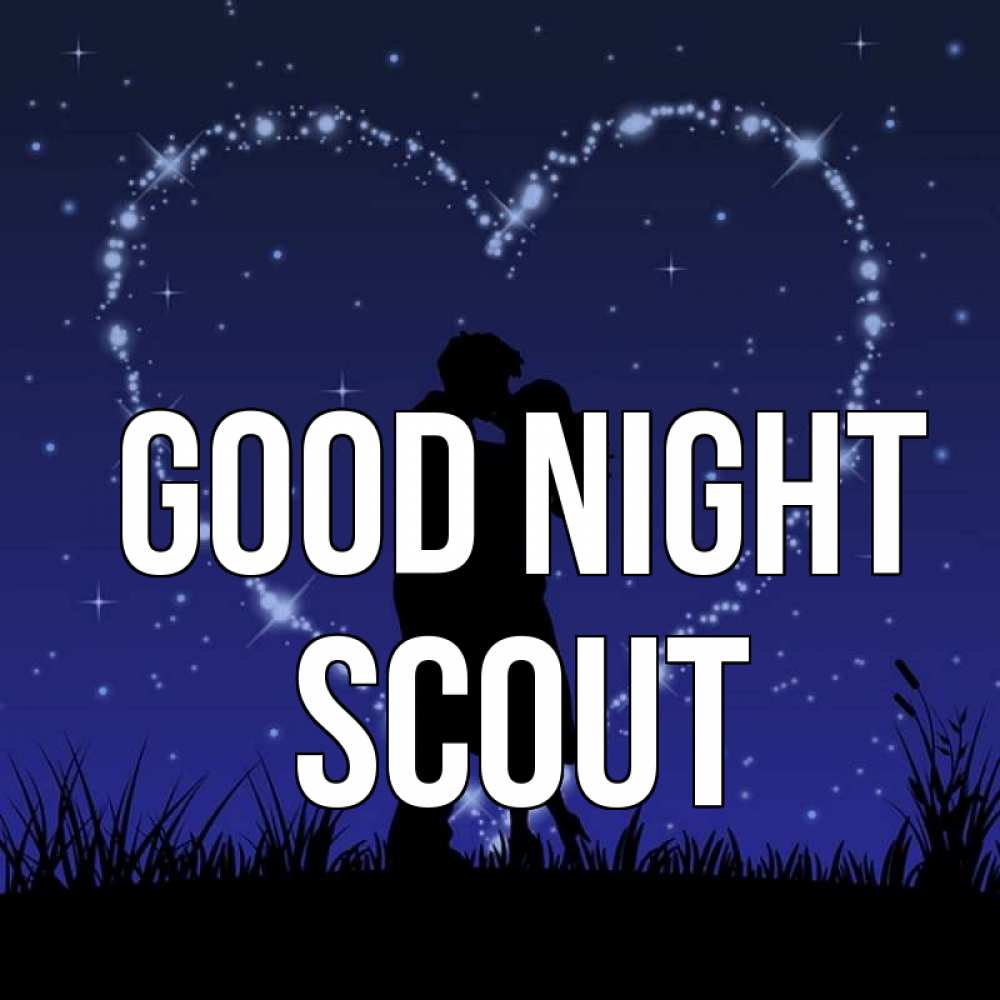 Greetings card с именем, Scout Good night сладких снов Greetings with text for free download 