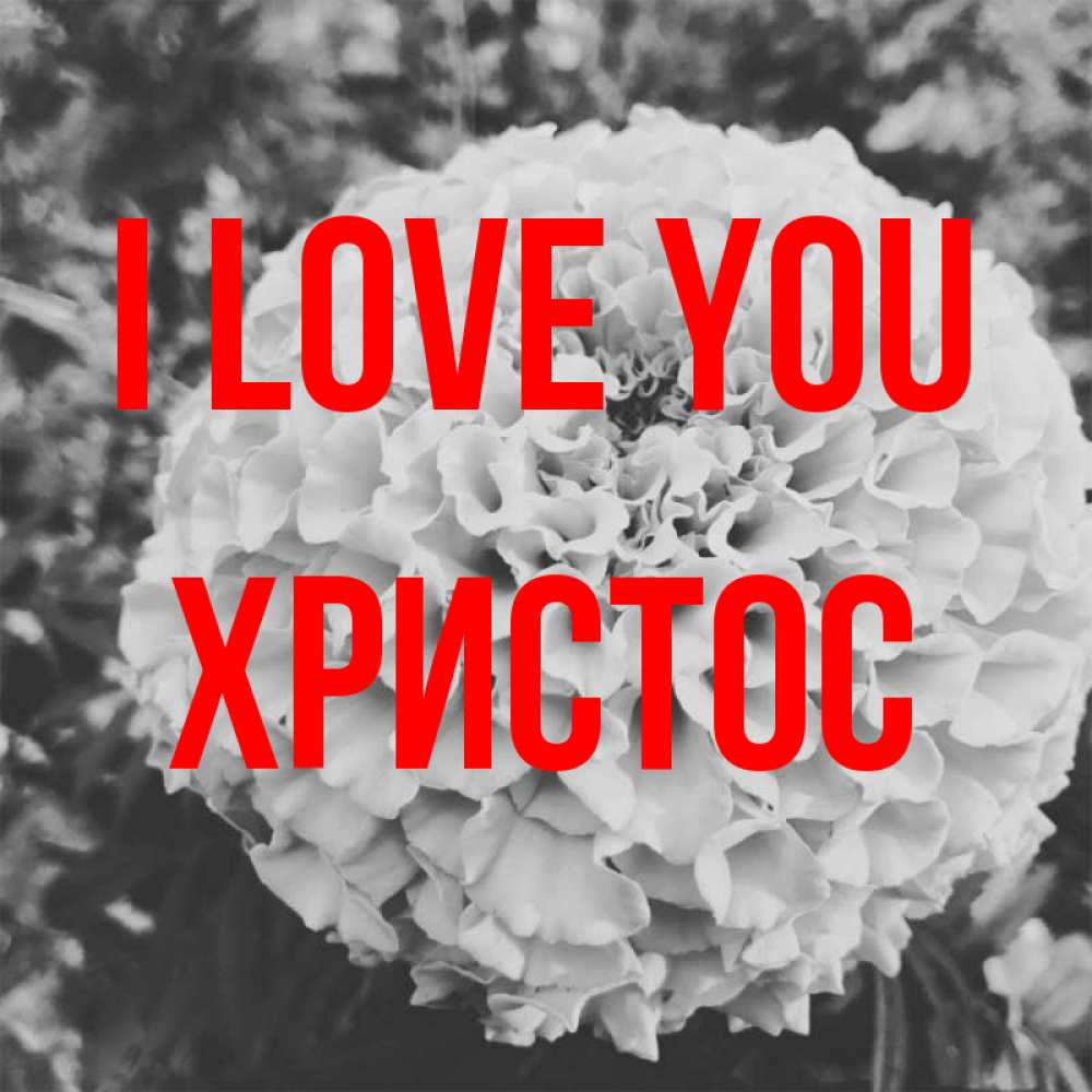 Greetings card с именем, Христос I love you подпись Greetings with text for free download 