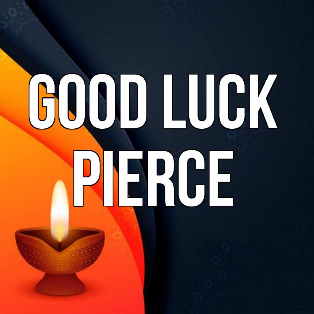 Greetings card с именем, Pierce Good luck абстрактный фон Greetings with text for free download 
