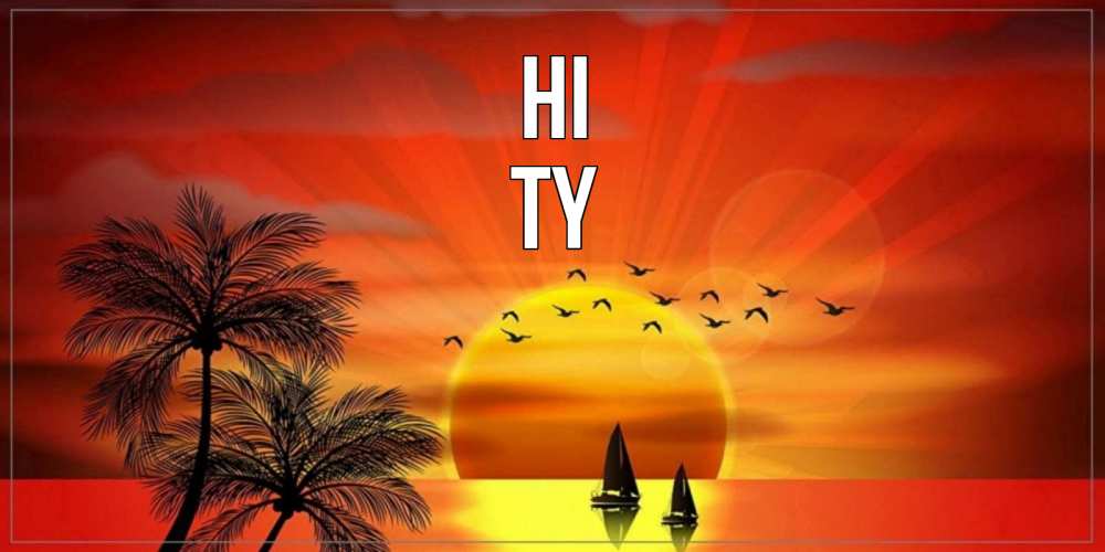 Greetings card с именем, Ty Hi привет Greetings with text for free download 
