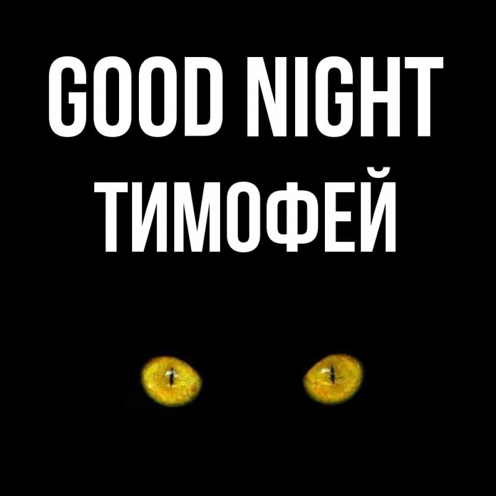 Greetings card с именем, Тимофей Good night сладких снов бесстрашный мой дружочек Greetings with text for free download 