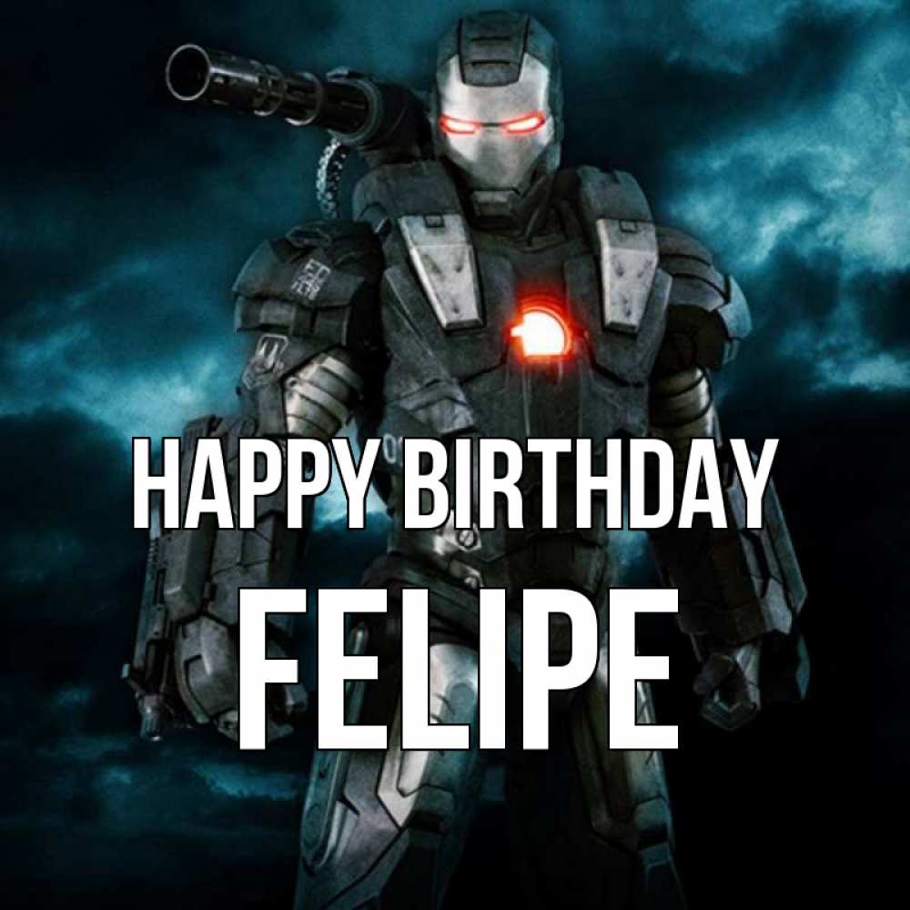 Greetings card с именем, Felipe Happy Birthday марвел супергерой в новом костюме Greetings with text for free download 