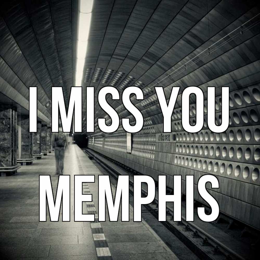 Greetings card с именем, Memphis I miss you приезжай 1 Greetings with text for free download 