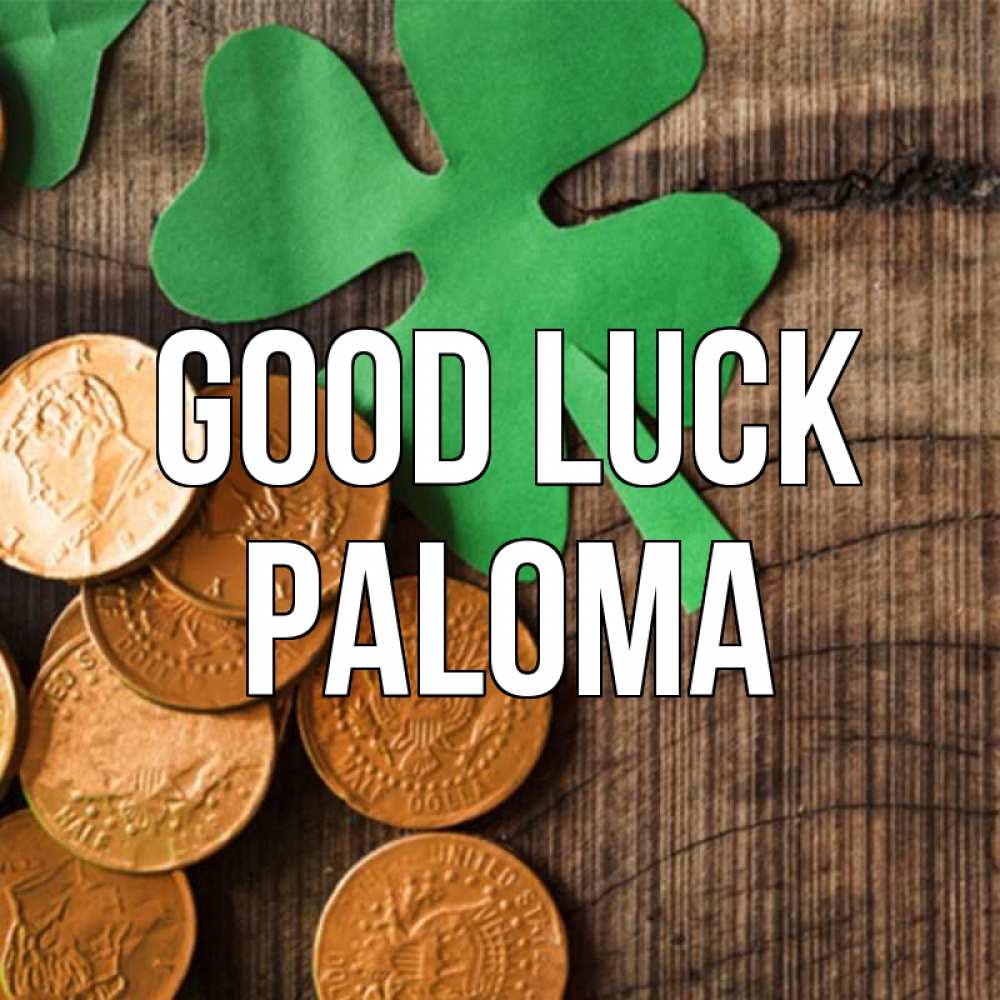 Greetings card с именем, Paloma Good luck деревянный фон Greetings with text for free download 