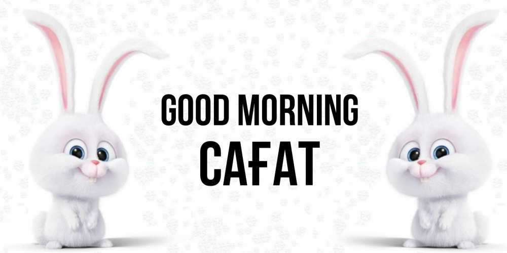 Greetings card с именем, САҒАТ Good morning кролики с длинными ушками Greetings with text for free download 