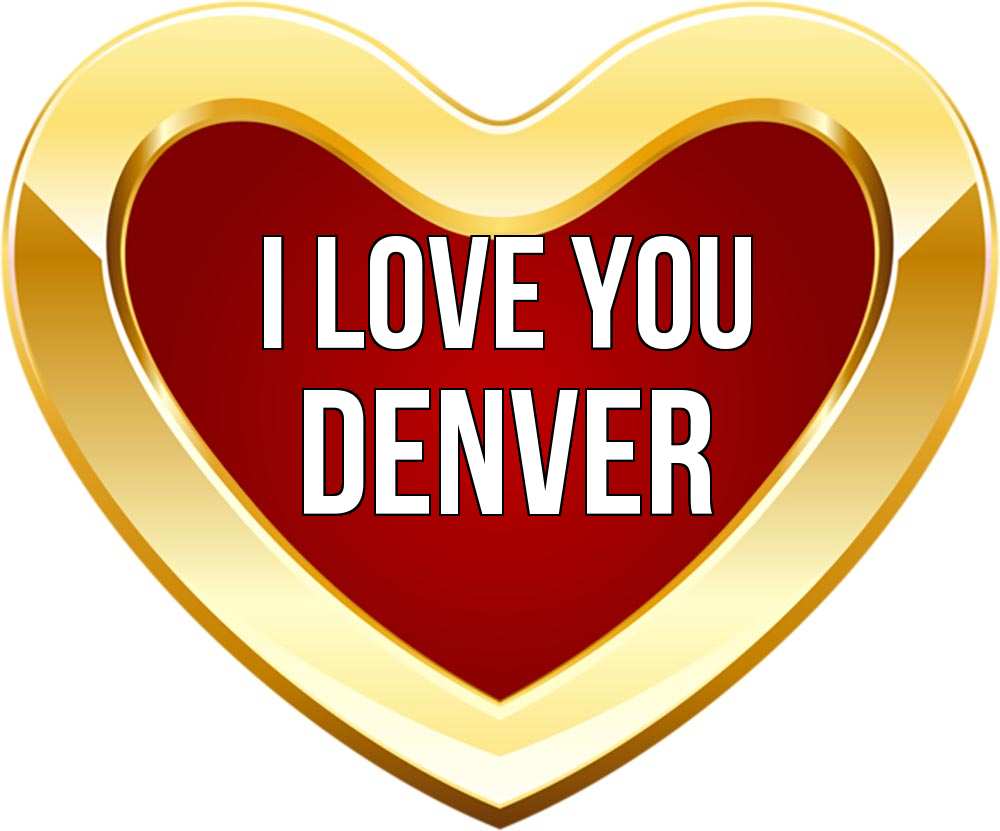 Greetings card с именем, Denver I love you из краски Greetings with text for free download 