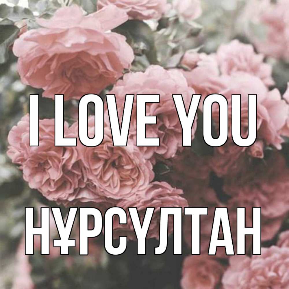Greetings card с именем, НҰРСҮЛТАН I love you розы 3 Greetings with text for free download 