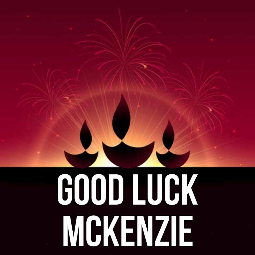 Greetings card с именем, Mckenzie Good luck праздник Greetings with text for free download 