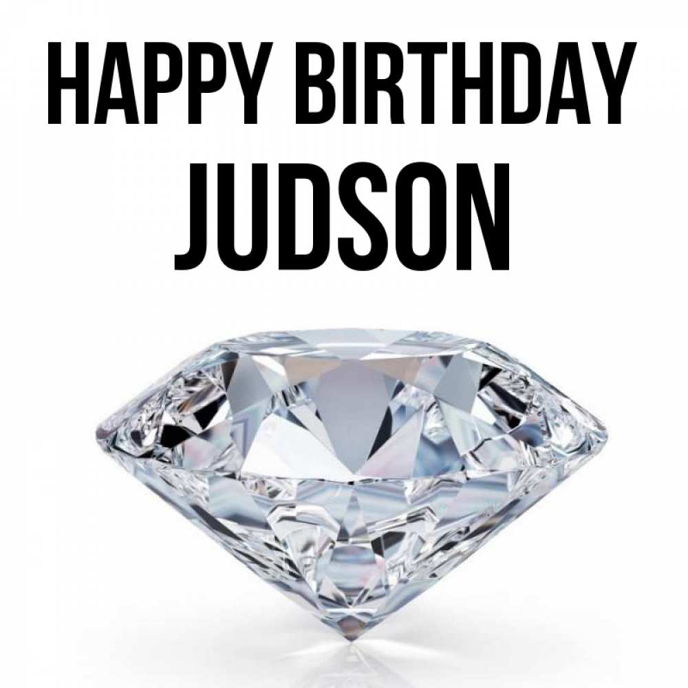 Greetings card с именем, Judson Happy Birthday к пожеланием быть богатым Greetings with text for free download 