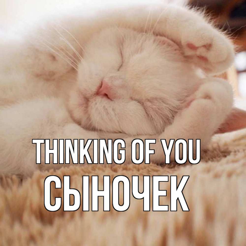 Greetings card с именем, Сыночек Thinking of you для любимой девушки милота Greetings with text for free download 