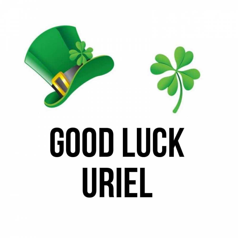 Greetings card с именем, Uriel Good luck на удачу 1 Greetings with text for free download 