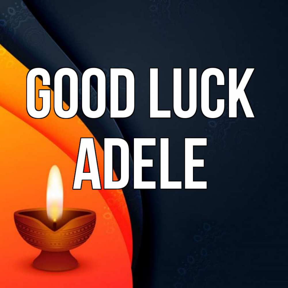 Greetings card с именем, Adele Good luck абстрактный фон Greetings with text for free download 
