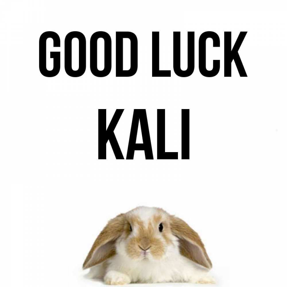 Greetings card с именем, Kali Good luck открытки с произвольным текстом который можно вставить в открытку и создать ее самостоятельно бесплатно онлайн Greetings with text for free download 