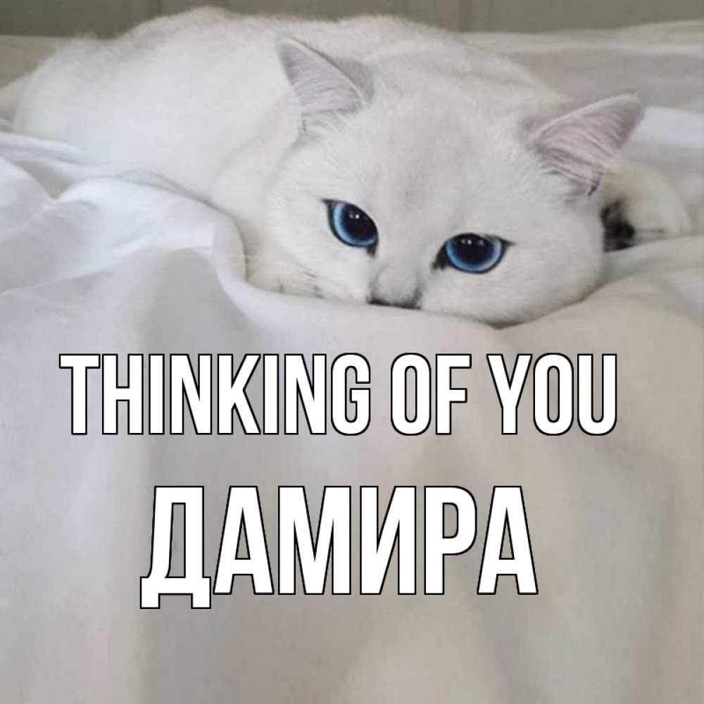 Greetings card с именем, ДАМИРА Thinking of you я очень по тебе скучаю и тоскую Greetings with text for free download 