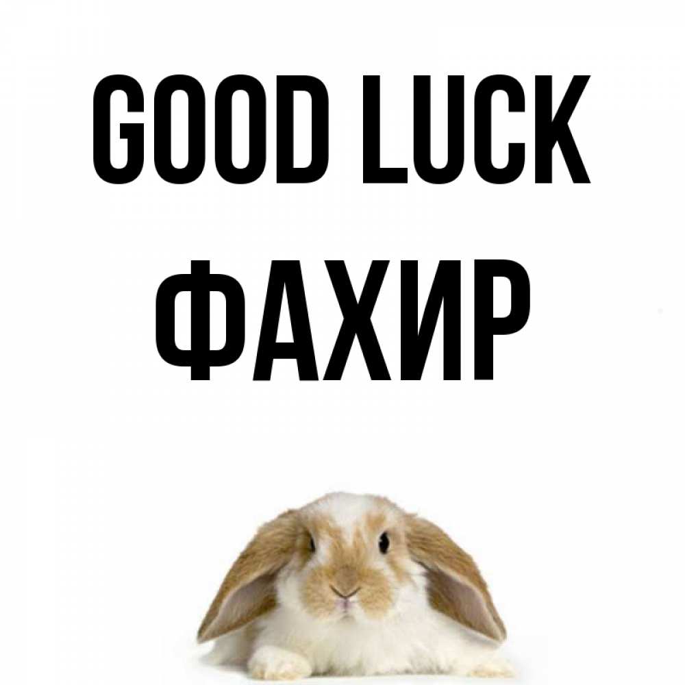 Greetings card с именем, ФАХИР Good luck открытки с произвольным текстом который можно вставить в открытку и создать ее самостоятельно бесплатно онлайн Greetings with text for free download 
