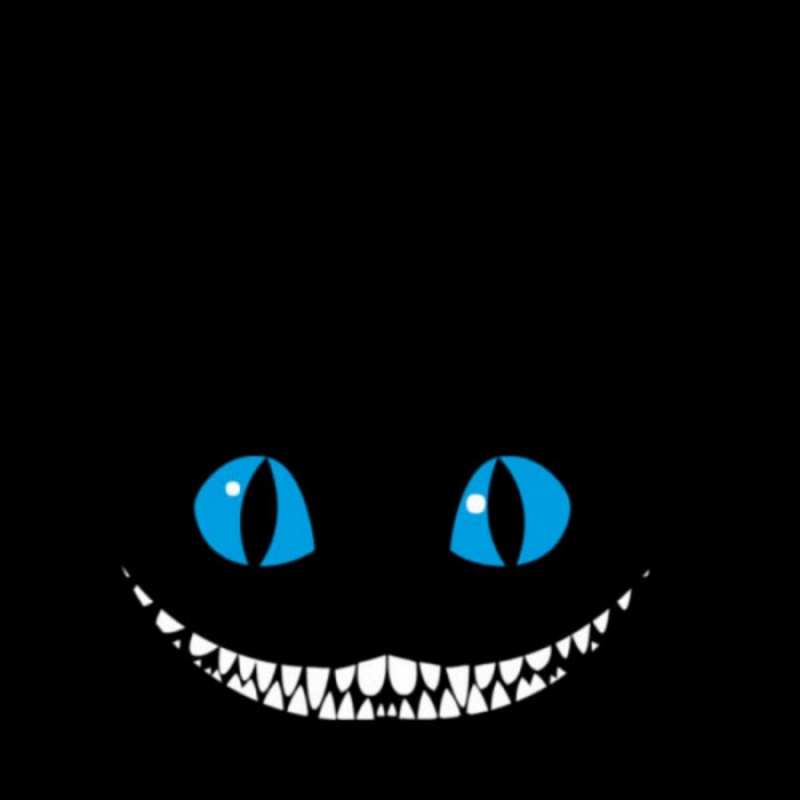 Открытка чеширский кот и утречко  голубые глаза и зубки  Good morning 