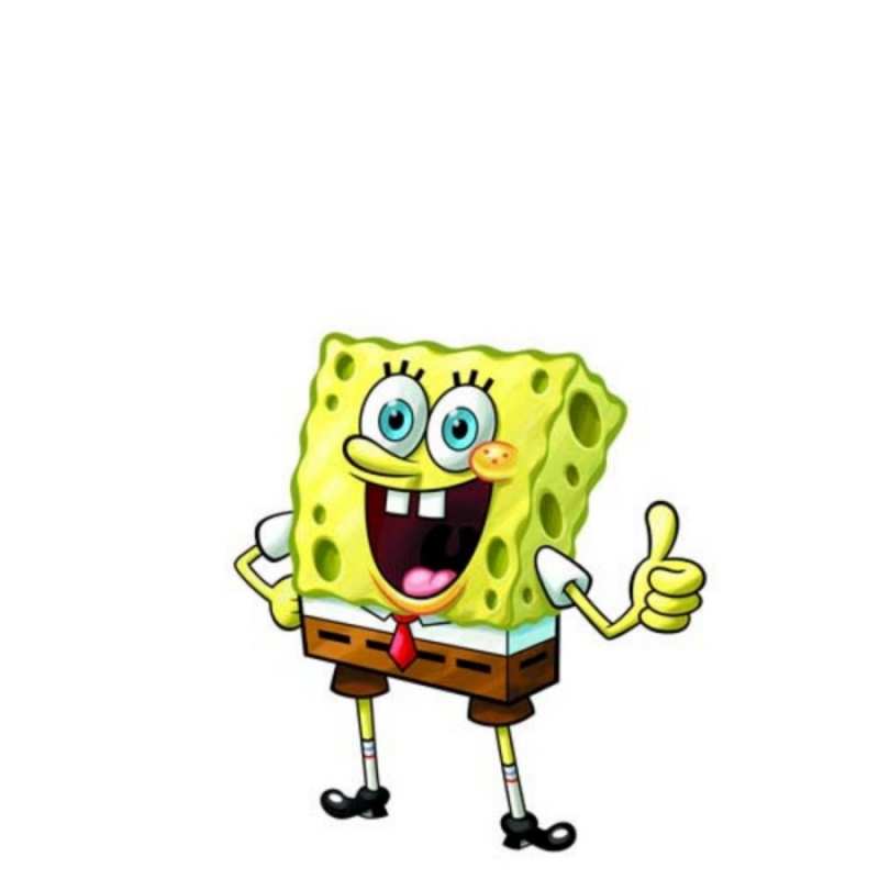 Открытка спанч Боб с большой улыбкой  герои мультфильмов николодиум  Good morning 