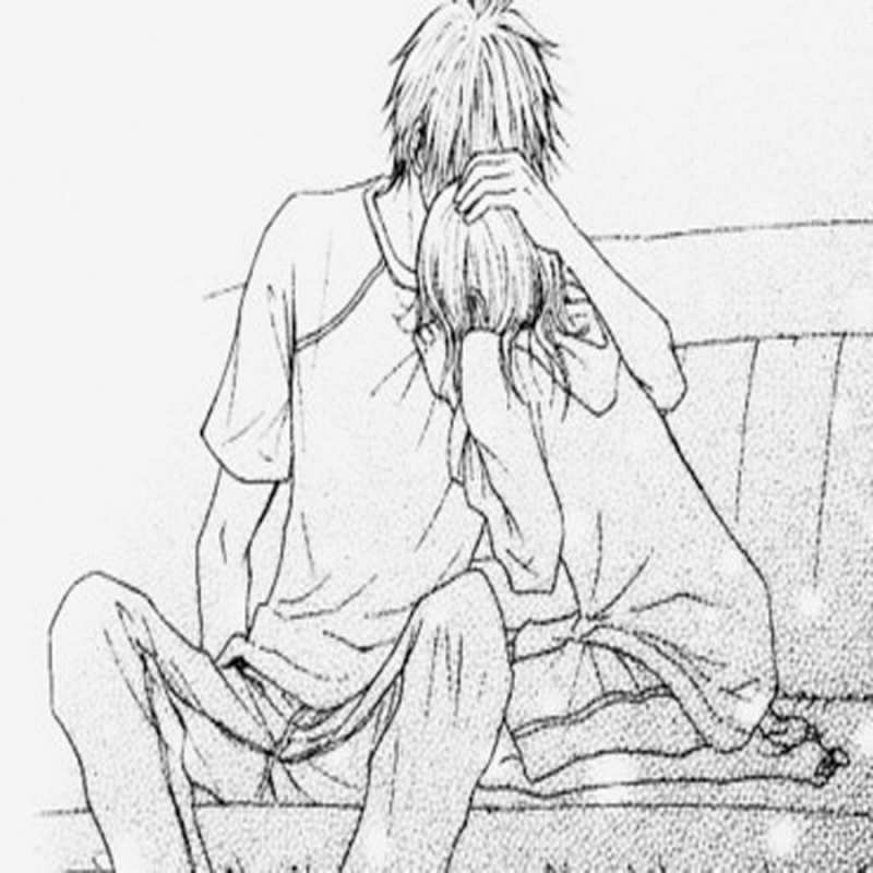 Открытка рисунок в стиле аниме  карандаш  I want to hug you 