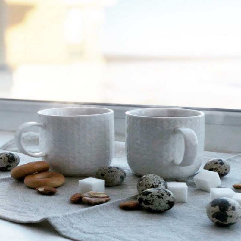 Открытка в компании проще болеть  две кружки  Get well soon 