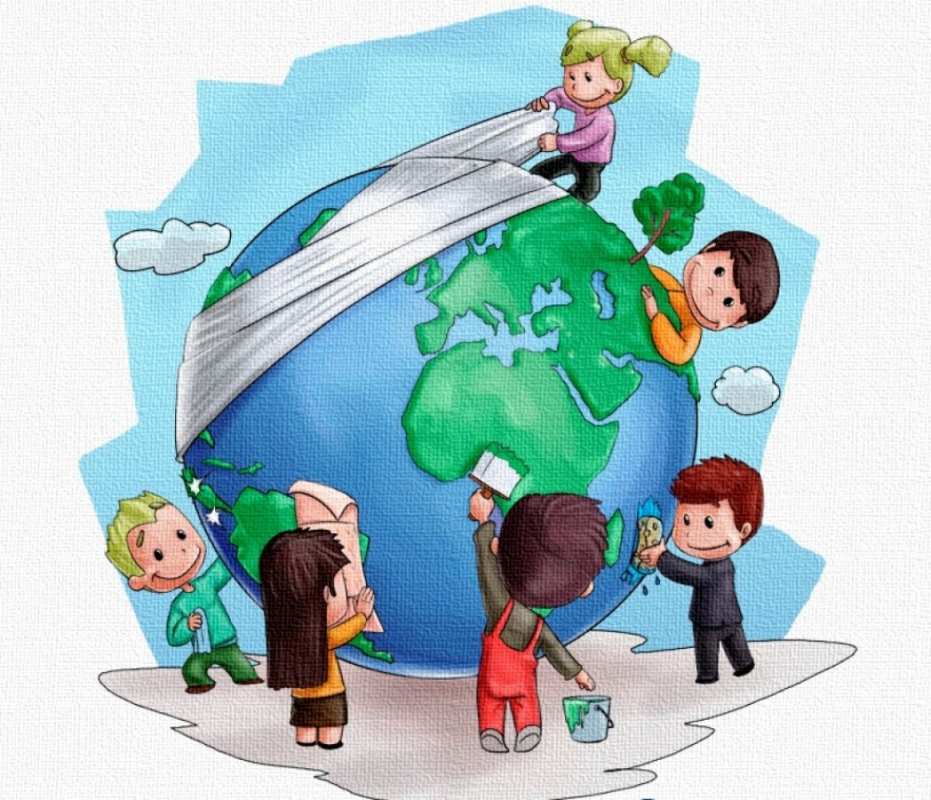 Открытка волонтеры лечат землю  С днем волонтера  Happy Volunteer Day 