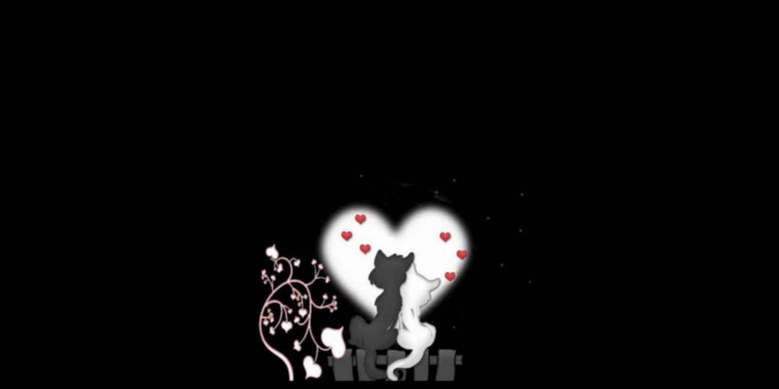 Открытка Коты и сердце коты I miss you 