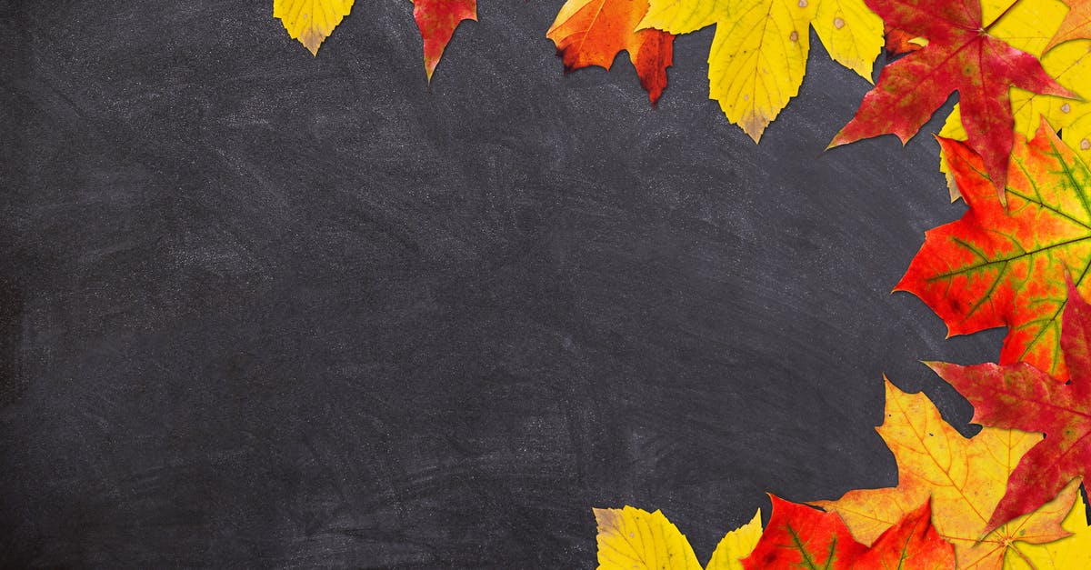 Открытка доска школьная и листья осенние  с днем знаний  From September 1 