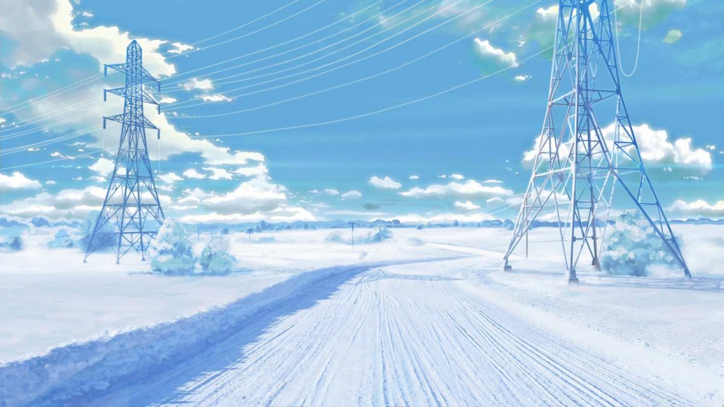 Открытка линия электропередач и дорога зимой  Лэп зима снег  Happy energy day 