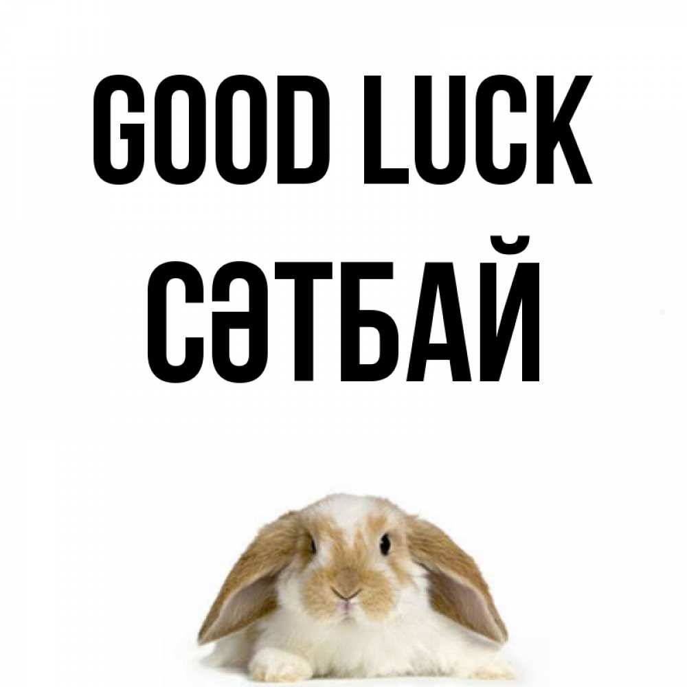 Greetings card с именем, СӘТБАЙ Good luck открытки с произвольным текстом который можно вставить в открытку и создать ее самостоятельно бесплатно онлайн Greetings with text for free download 