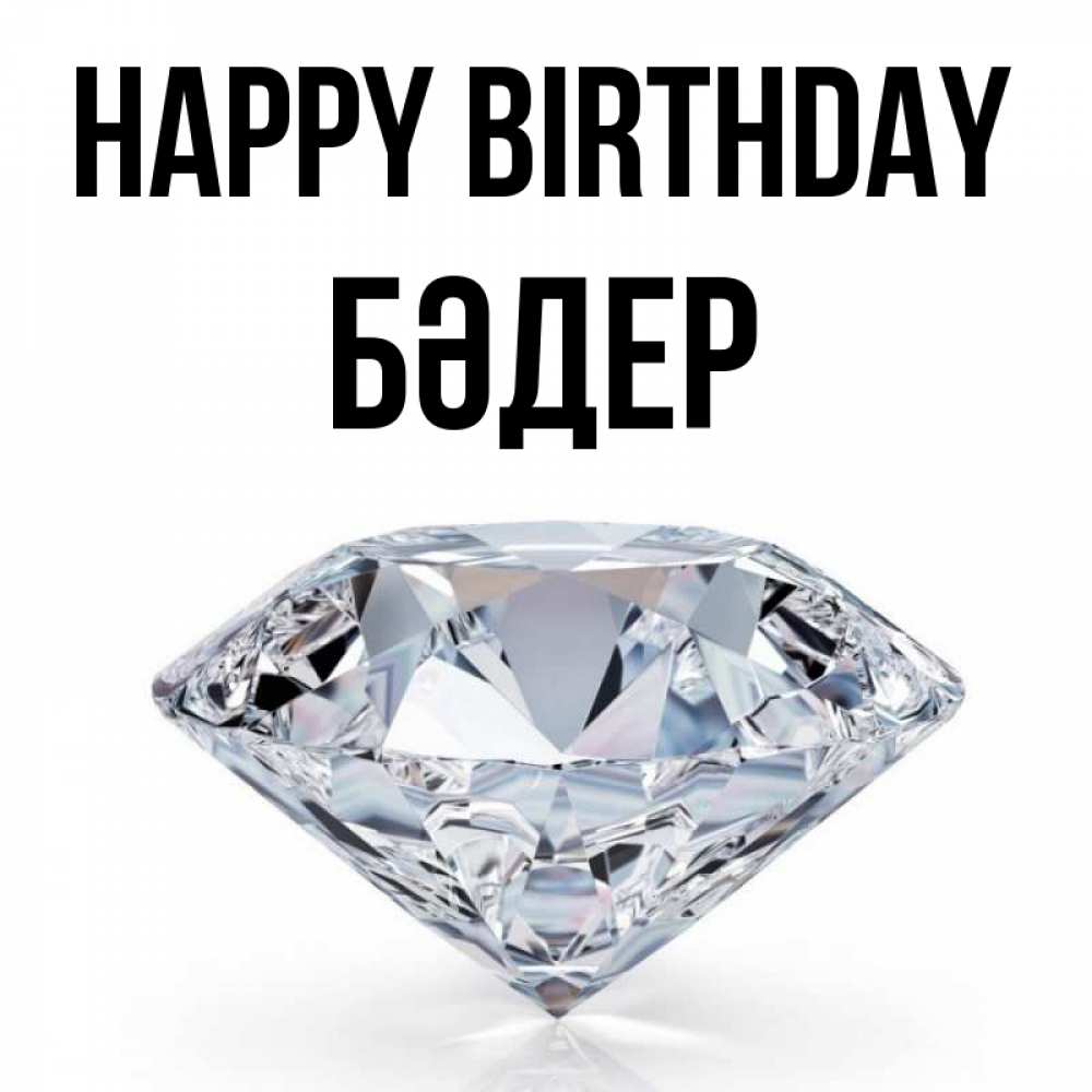 Greetings card с именем, БӘДЕР Happy Birthday к пожеланием быть богатым Greetings with text for free download 