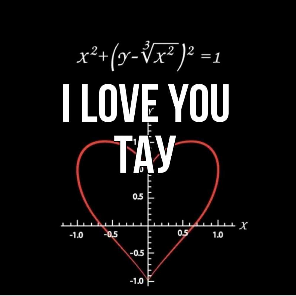 Greetings card с именем, ТАУ I love you сердечная формула Greetings with text for free download 