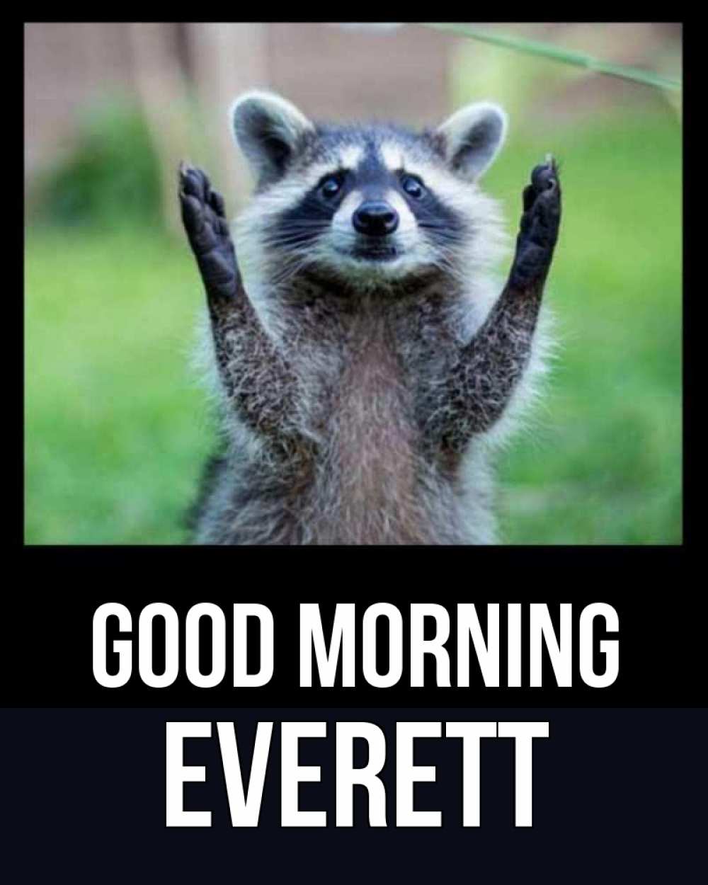 Greetings card с именем, Everett Good morning хорошее настроение утречком Greetings with text for free download 