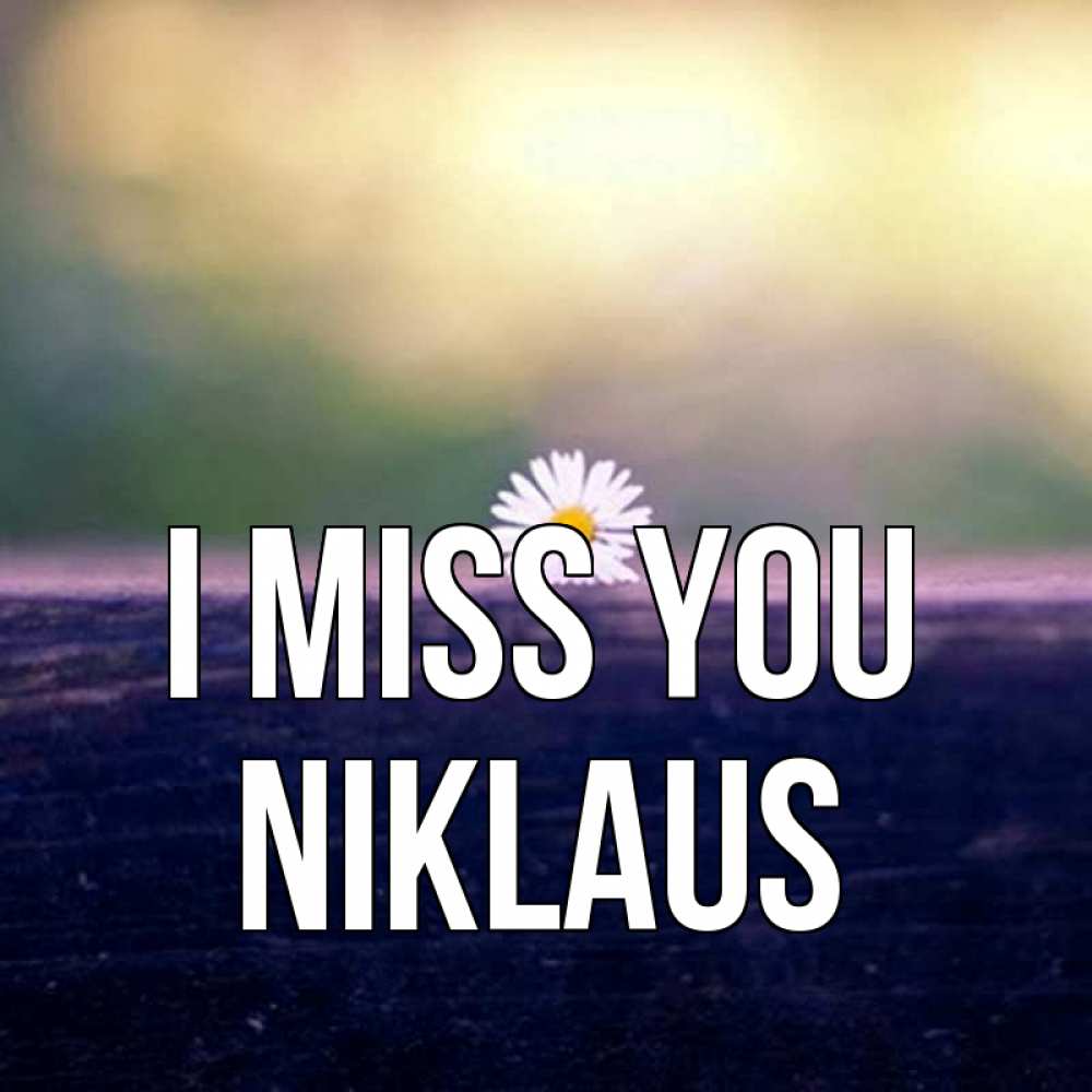Greetings card с именем, Niklaus I miss you приходи в гости Greetings with text for free download 