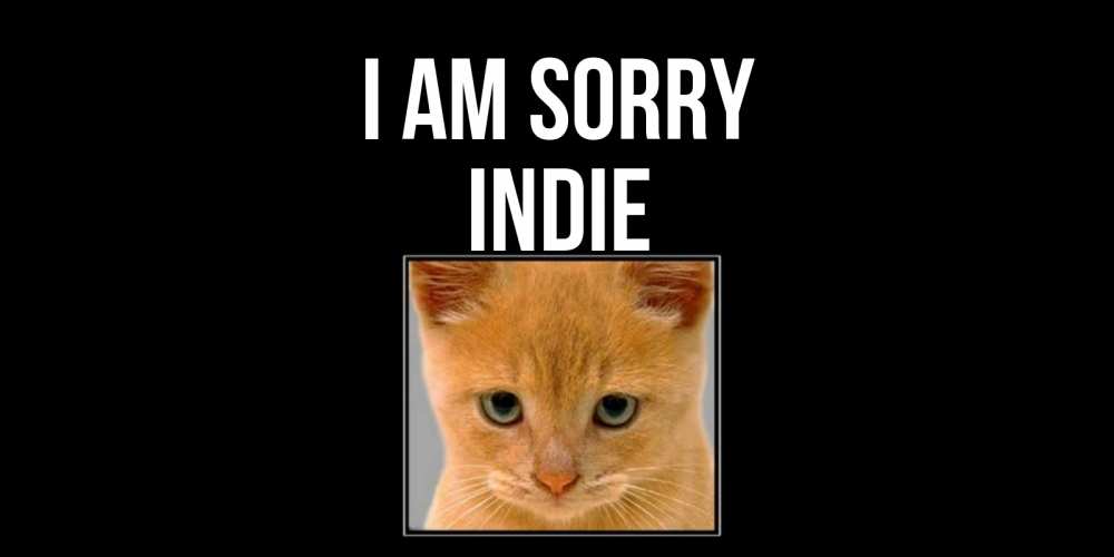 Greetings card с именем, Indie I am sorry рыжий грустный кот просит прощения Greetings with text for free download 