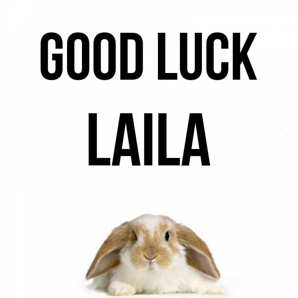 Greetings card с именем, Laila Good luck открытки с произвольным текстом который можно вставить в открытку и создать ее самостоятельно бесплатно онлайн Greetings with text for free download 