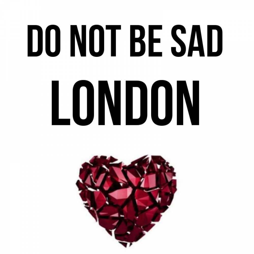 Greetings card с именем, London Do not be sad рубиновое сердечко Greetings with text for free download 