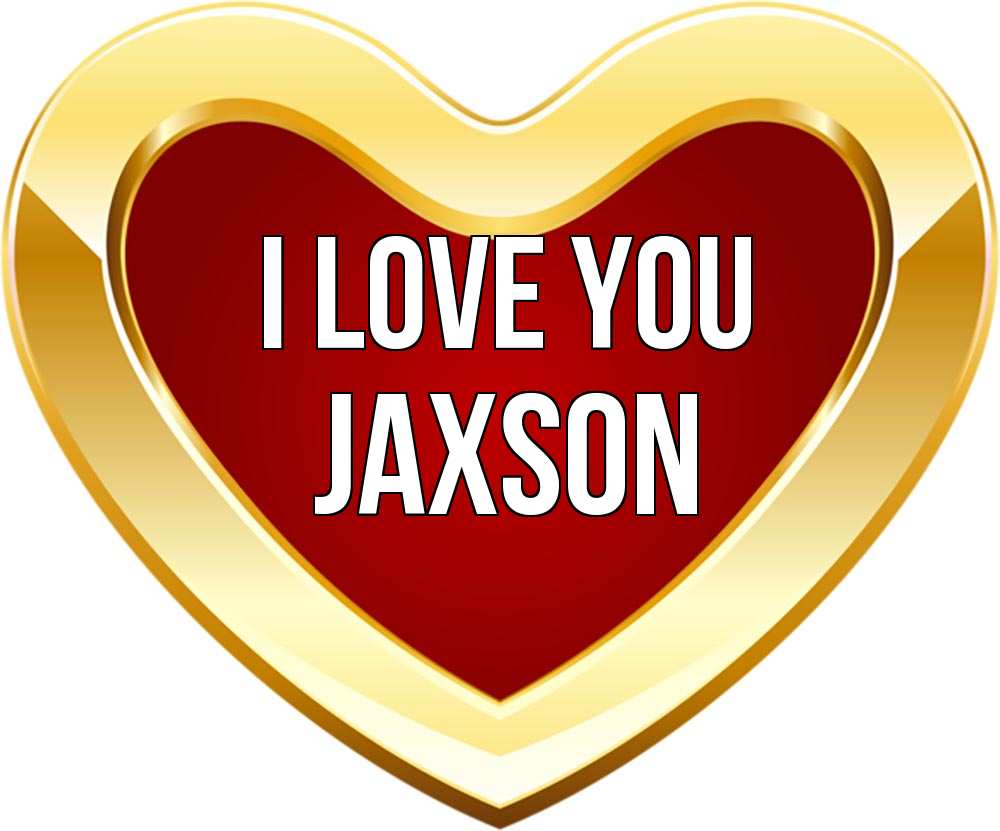 Greetings card с именем, Jaxson I love you из краски Greetings with text for free download 
