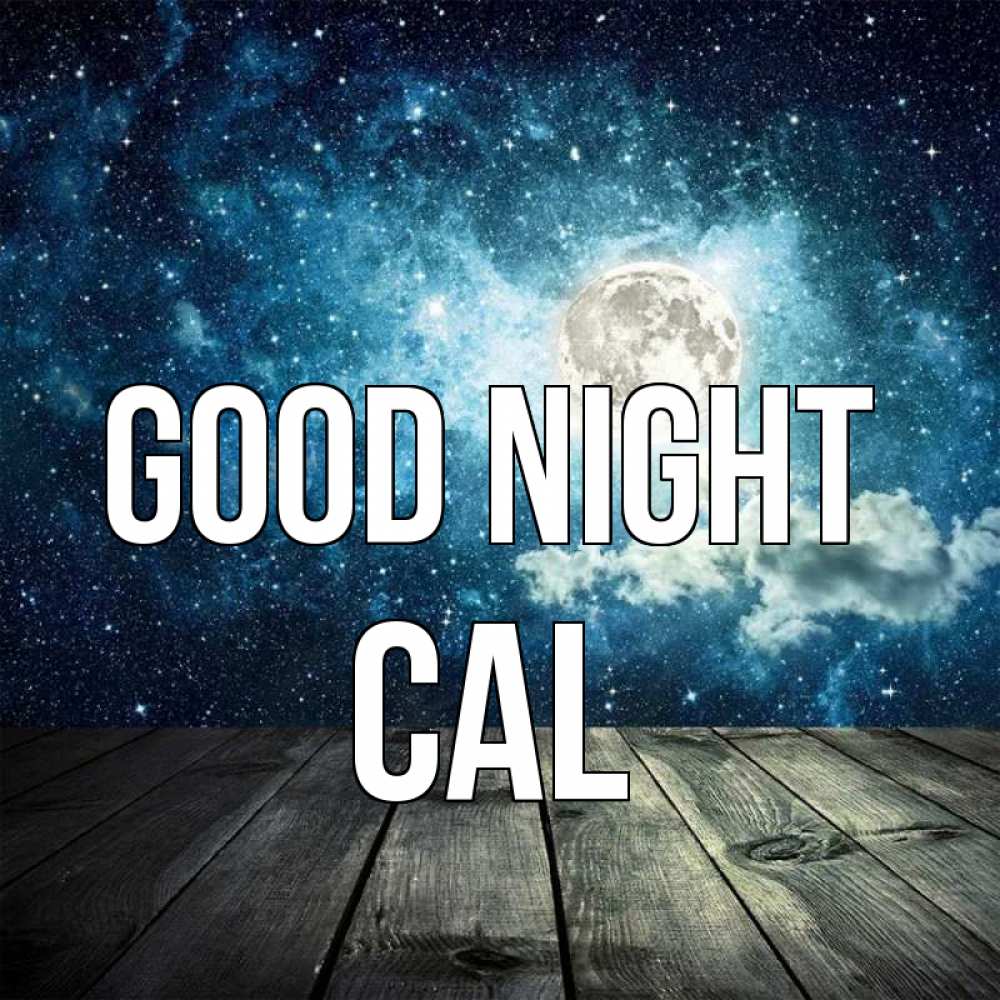Greetings card с именем, Cal Good night луна Greetings with text for free download 
