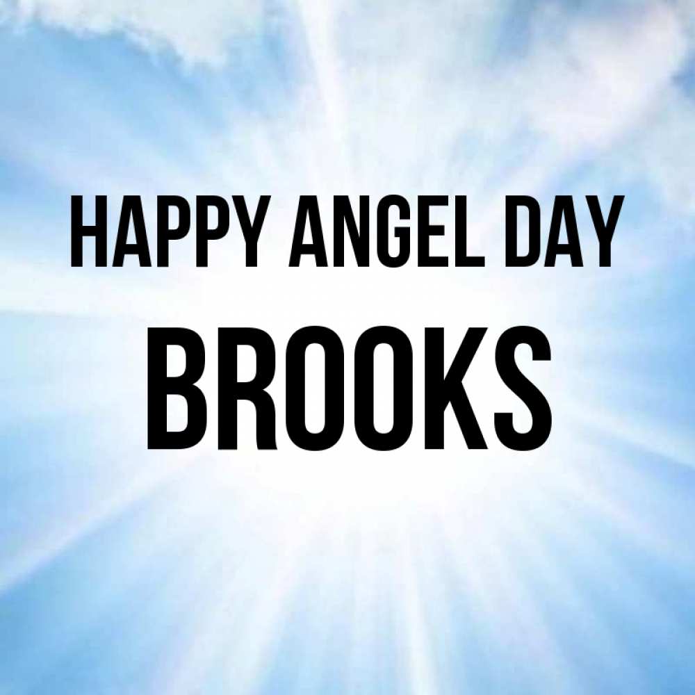 Greetings card с именем, Brooks happy angel day свет небесный Greetings with text for free download 