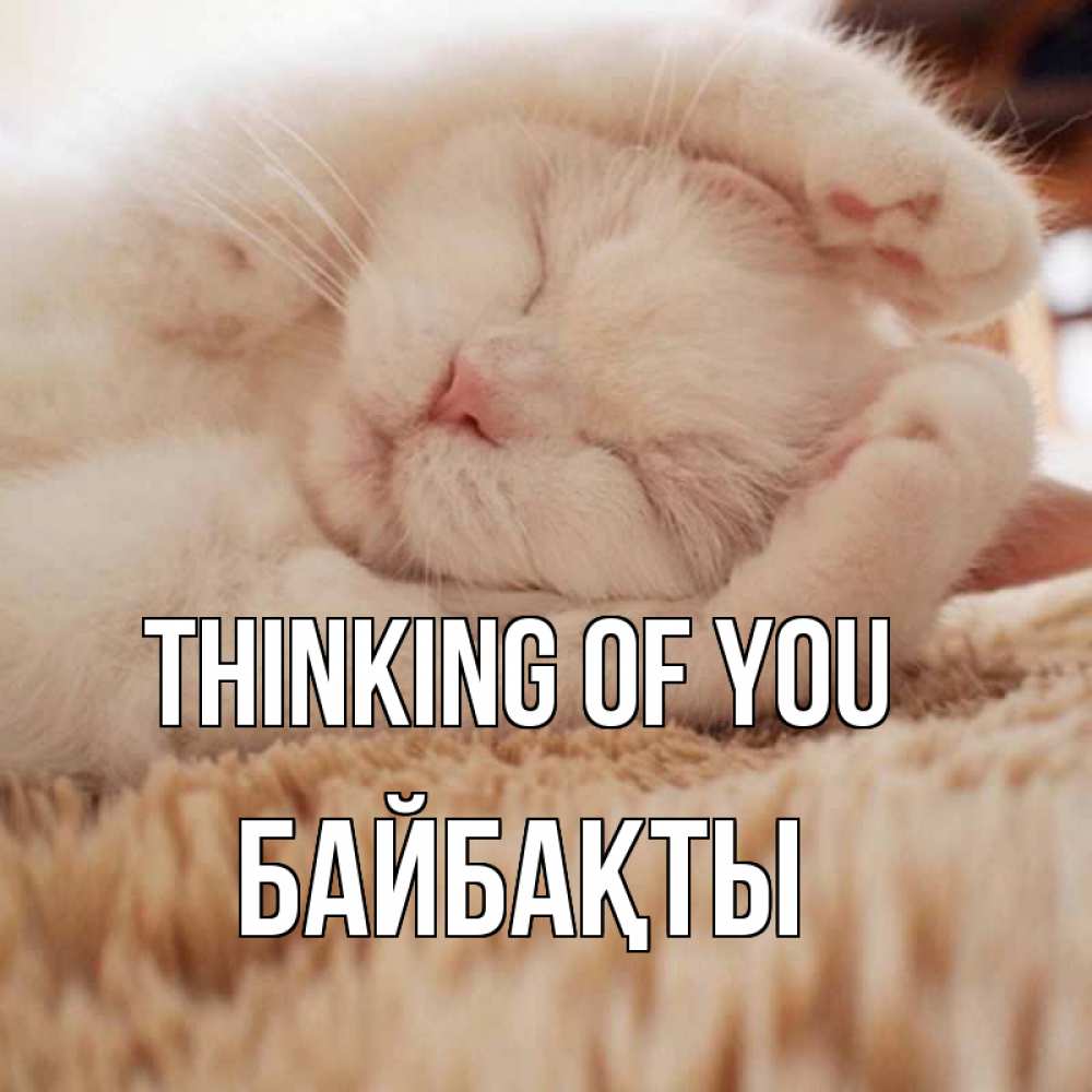 Greetings card с именем, Байбақты Thinking of you для любимой девушки милота Greetings with text for free download 
