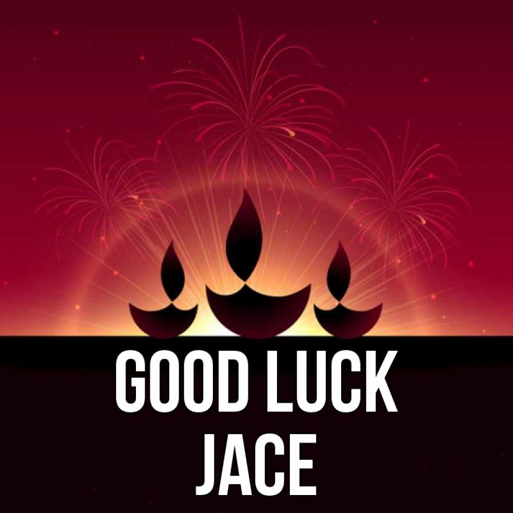 Greetings card с именем, Jace Good luck праздник Greetings with text for free download 