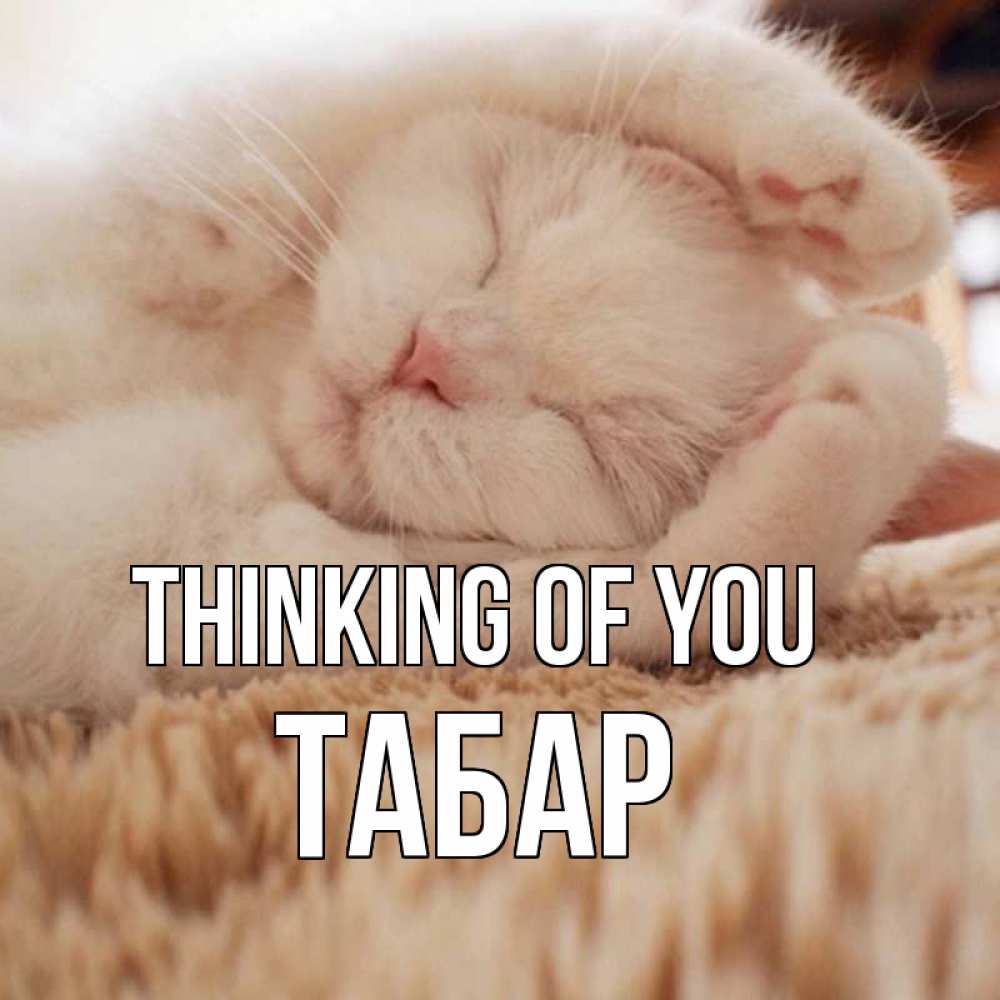 Greetings card с именем, ТАБАР Thinking of you для любимой девушки милота Greetings with text for free download 