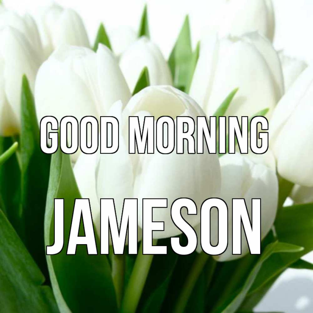 Greetings card с именем, Jameson Good morning открытки на каждый день по именам Greetings with text for free download 