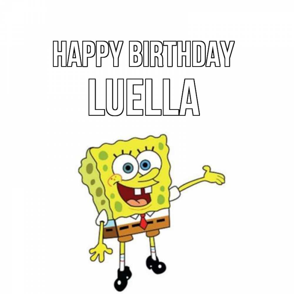 Greetings card с именем, Luella Happy Birthday веселые Greetings with text for free download 