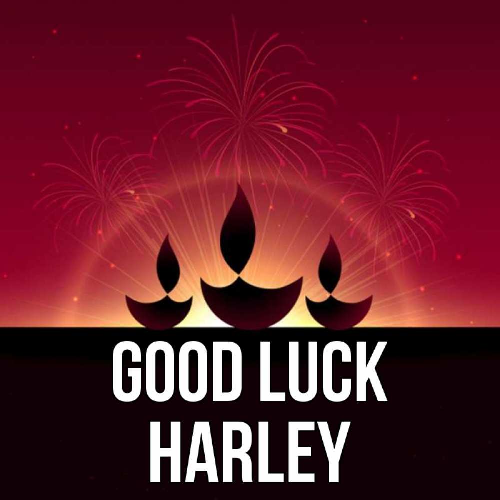 Greetings card с именем, Harley Good luck праздник Greetings with text for free download 