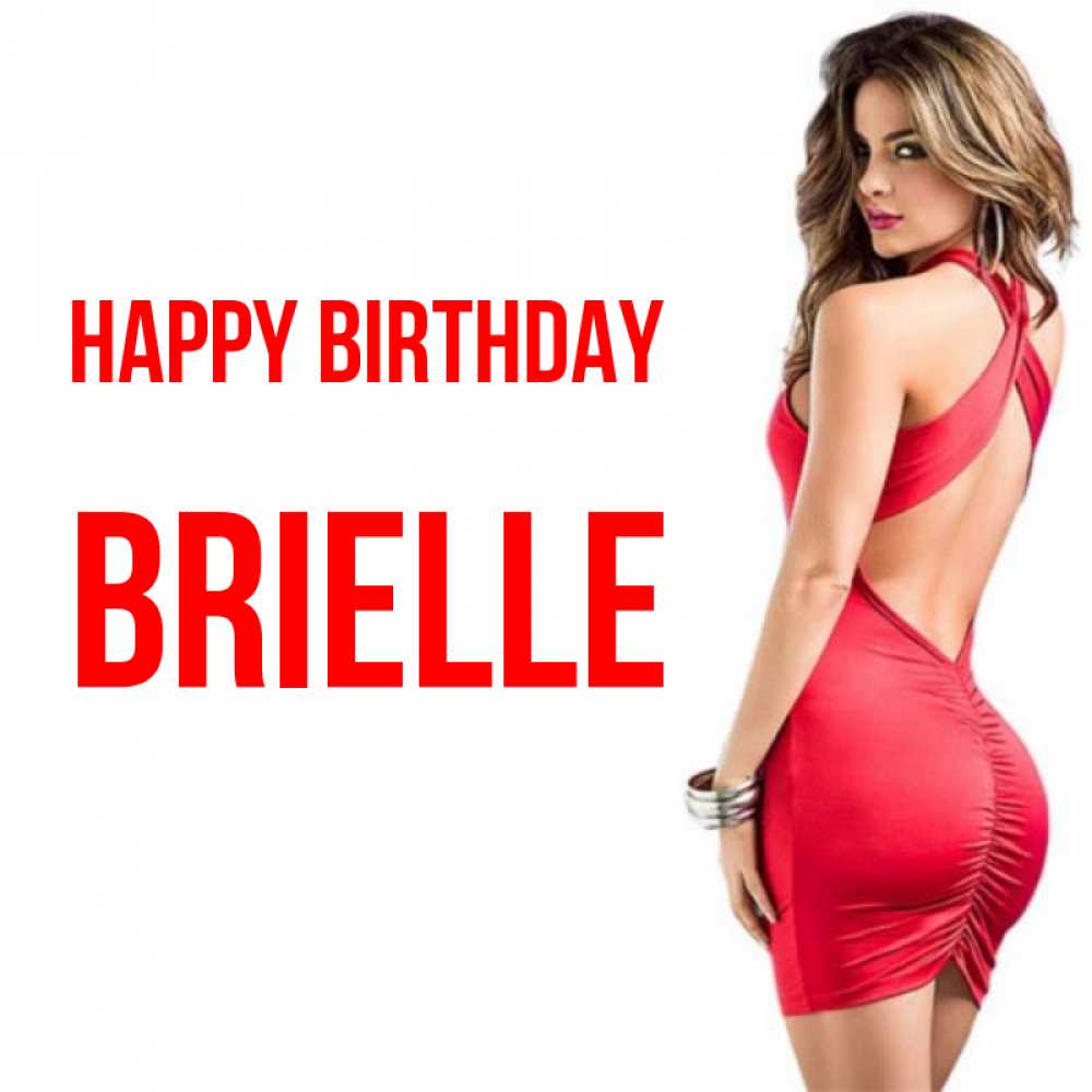 Greetings card с именем, Brielle Happy Birthday Поздравительная открытка для парня или подруги Greetings with text for free download 