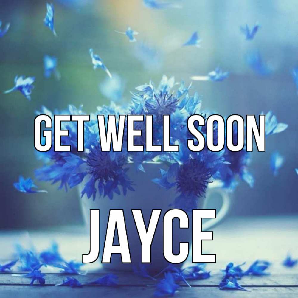 Greetings card с именем, Jayce Get well soon кружка с зельем и цветами Greetings with text for free download 
